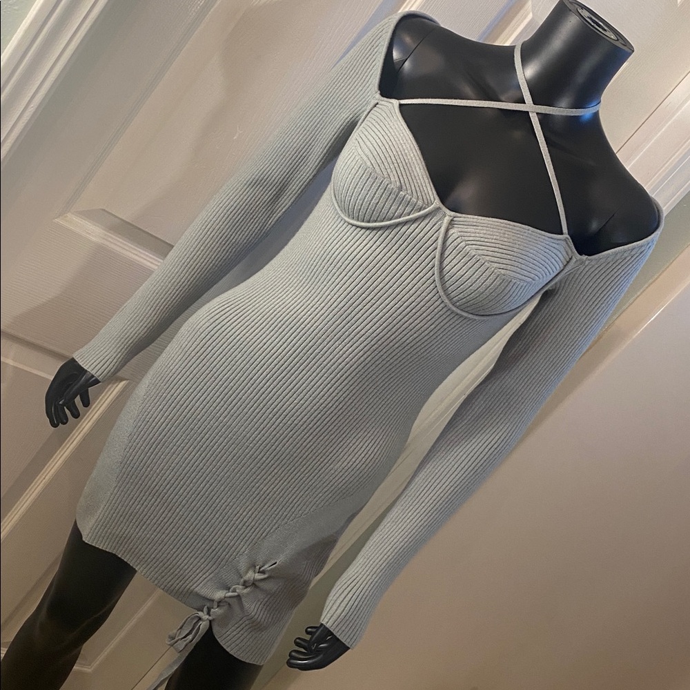 Urban Outfitters Sage Green Long Sleeve Sweater Dress NWTs